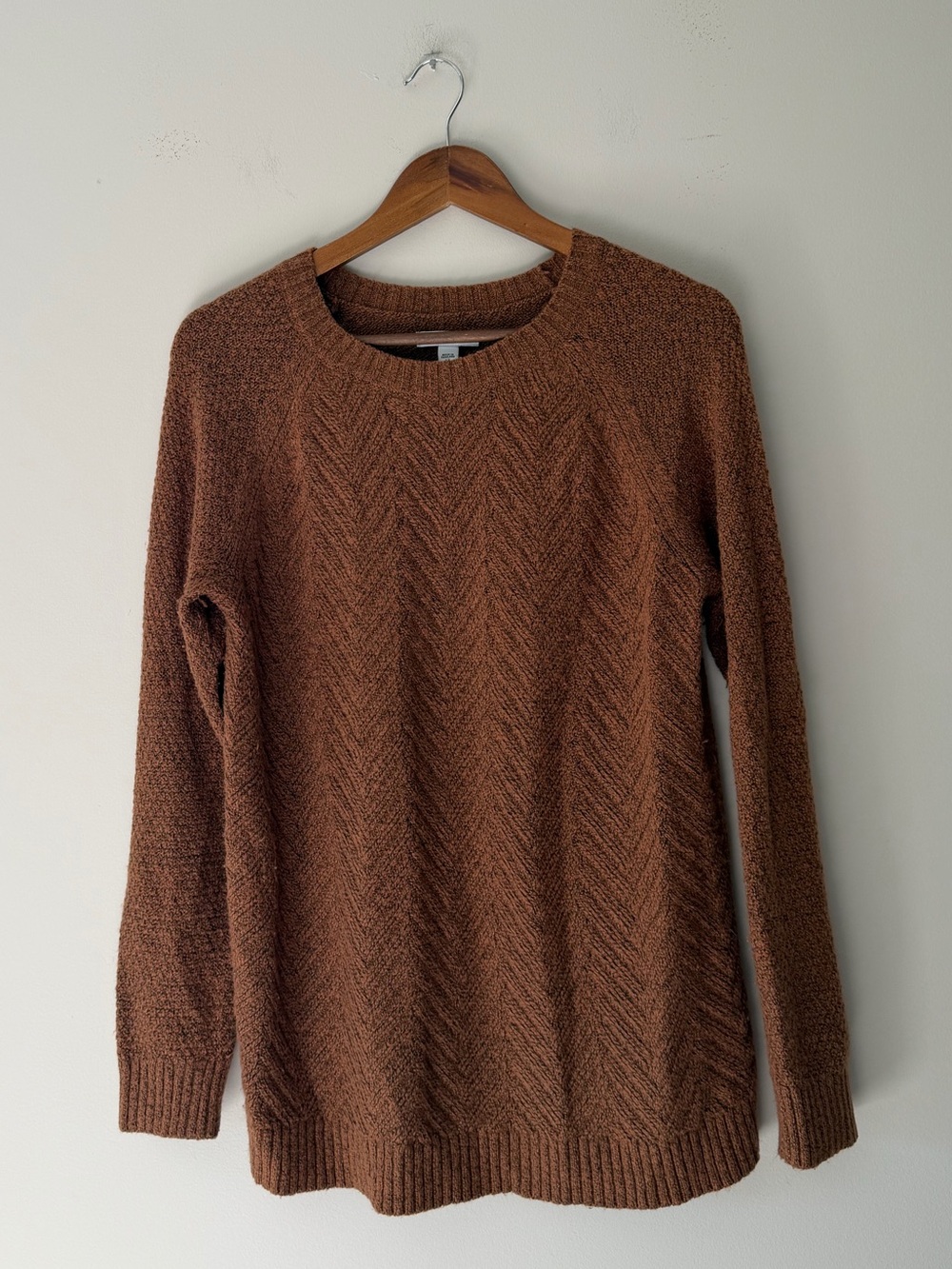 Sonoma Crewneck Sweater in Rust Brown Size Medium